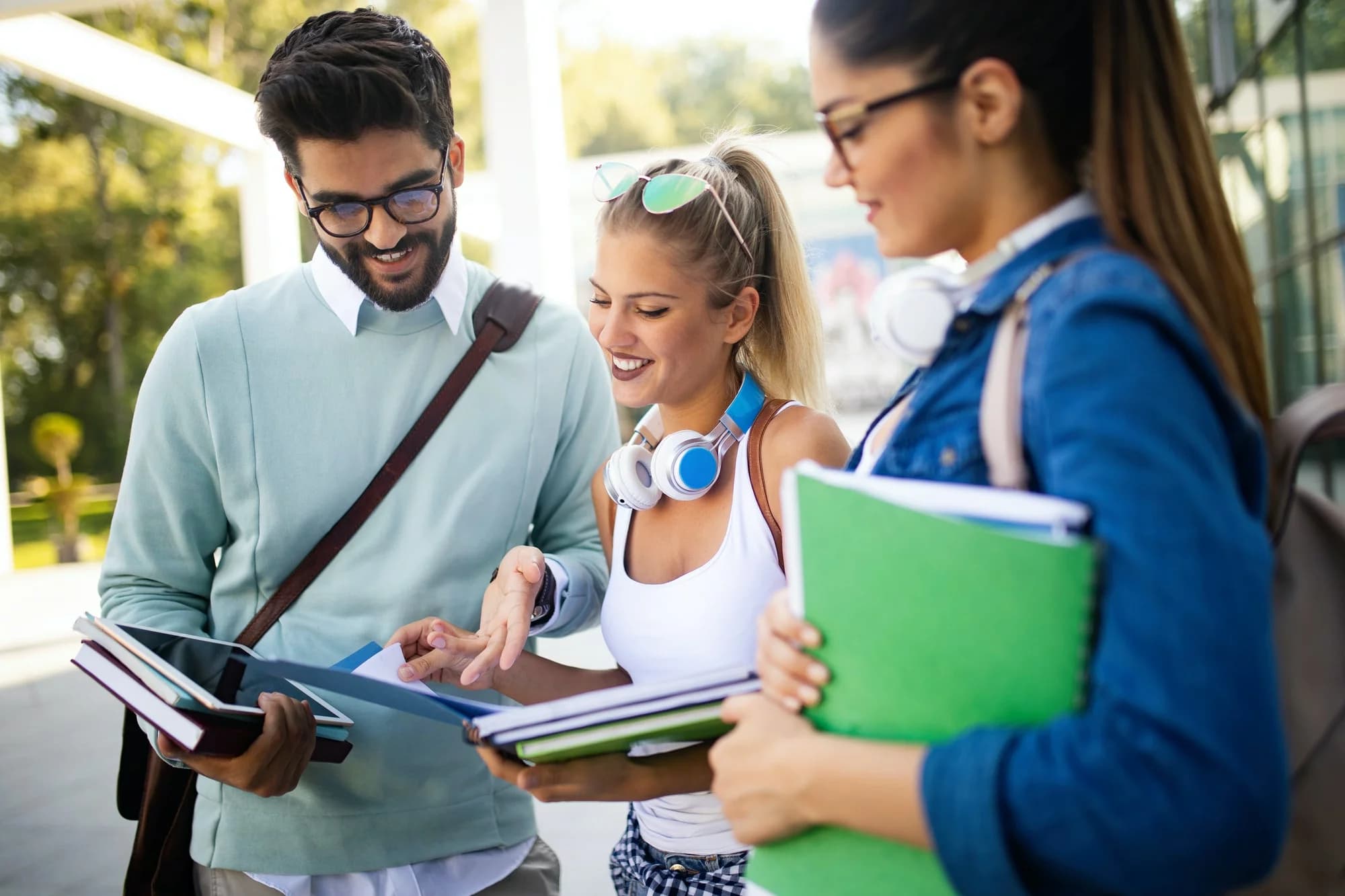 young uni students